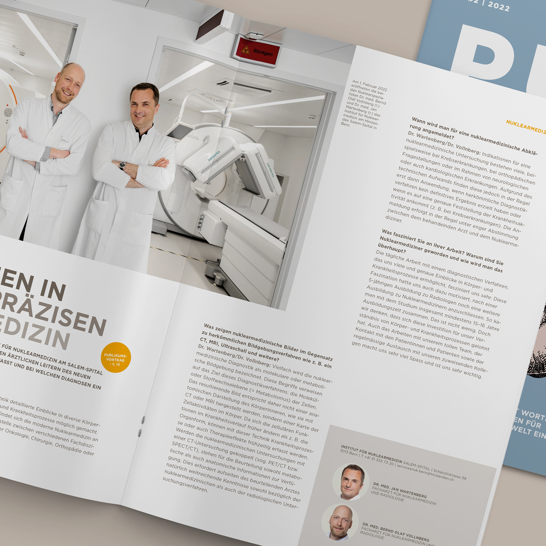 Hirslanden Klinik Bern Magazin Patientenmagazin Graphicdesign Layout Illustration
