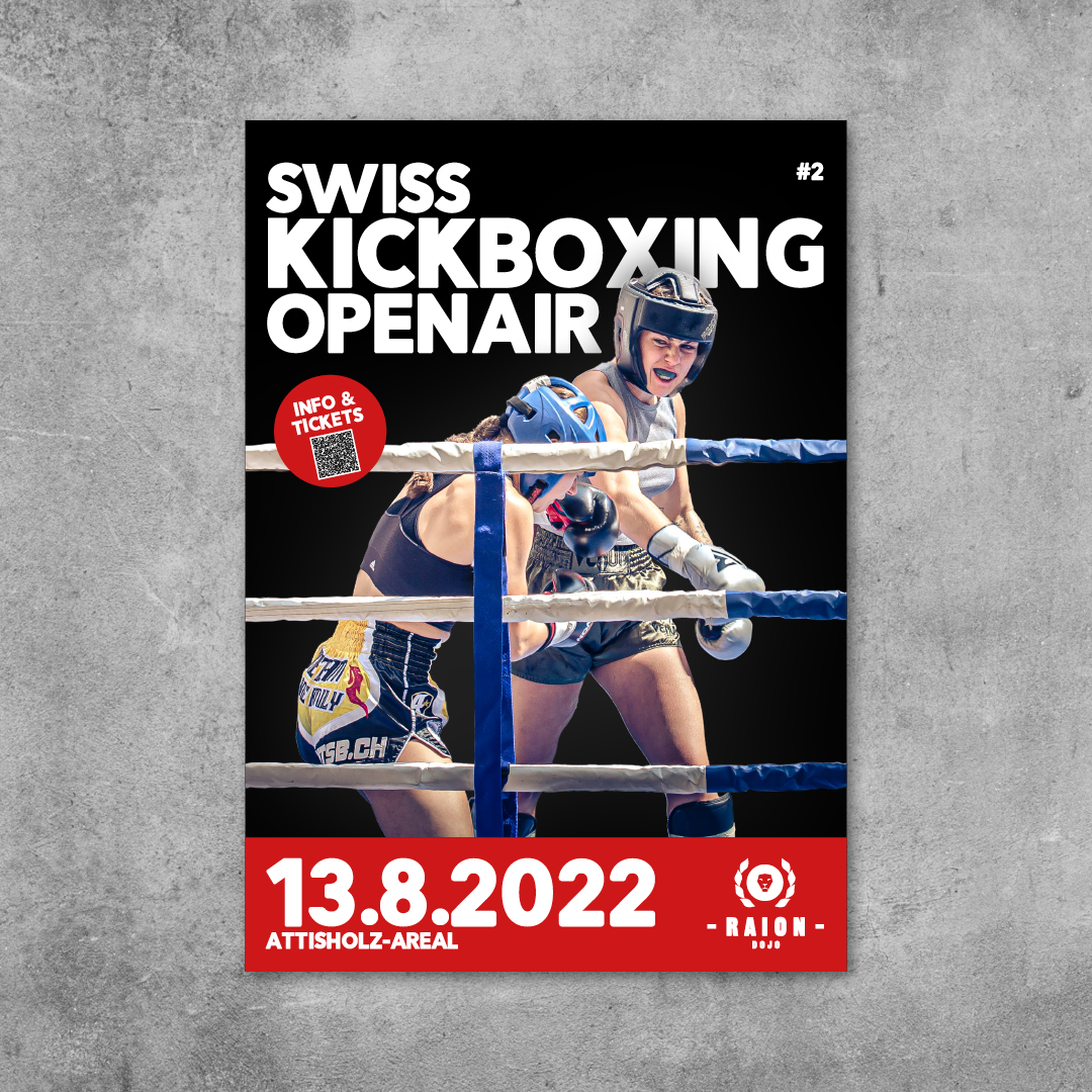 Kickboxen Openair Graphic Design Event
